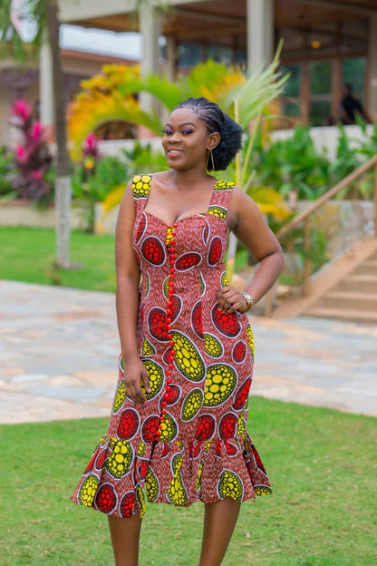 Women ready to wear african print dress