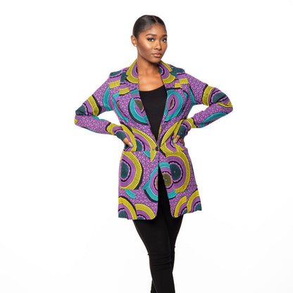 Safiye African Print Blazer