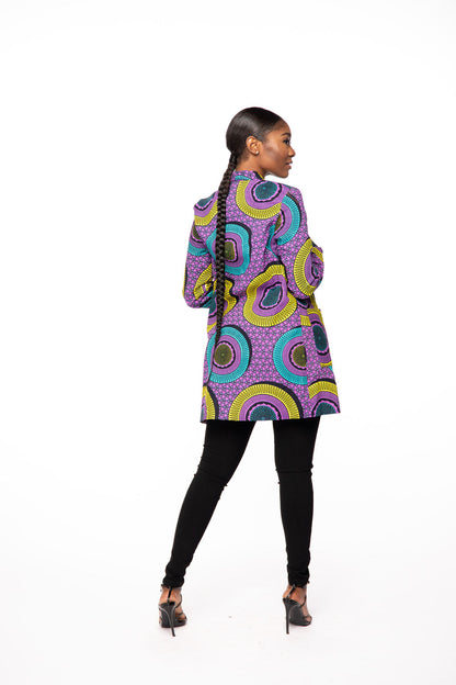 Safiye African Print Blazer