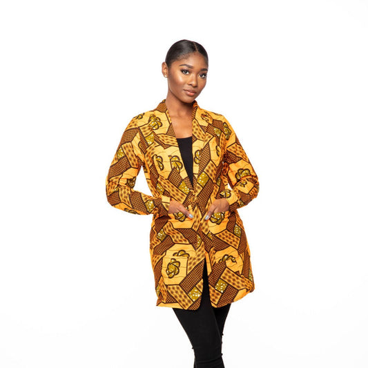 Vianney African Print blazer