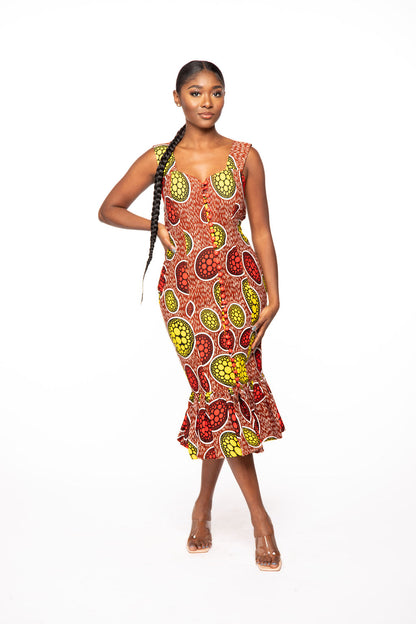 Women ready to wear african print dress