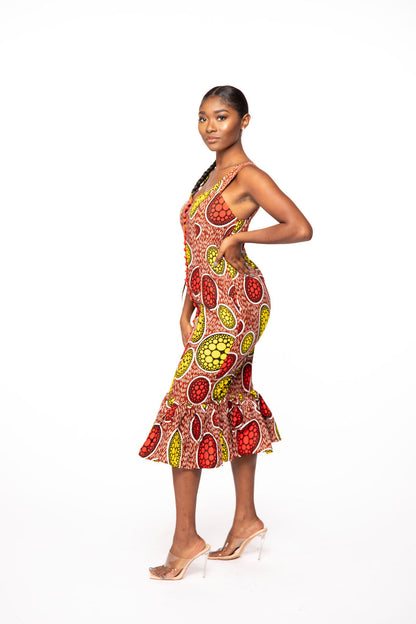 Women ready to wear african print dress