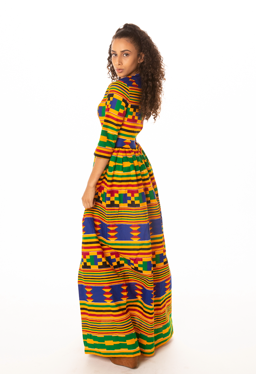 Akuba Maxi African Print Dress