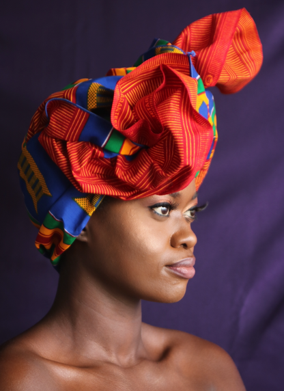 Diadema Kente azul