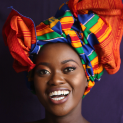 Diadema Kente azul