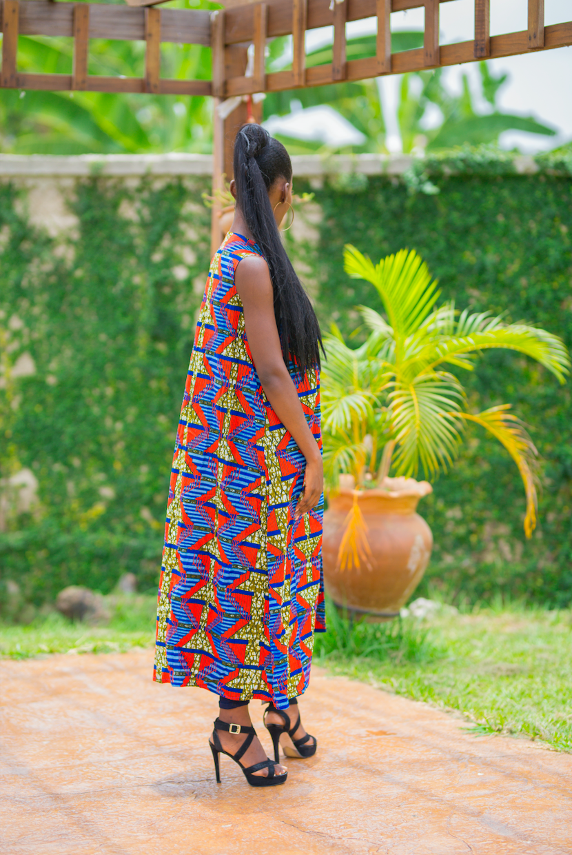 Veliane African Print Kimono