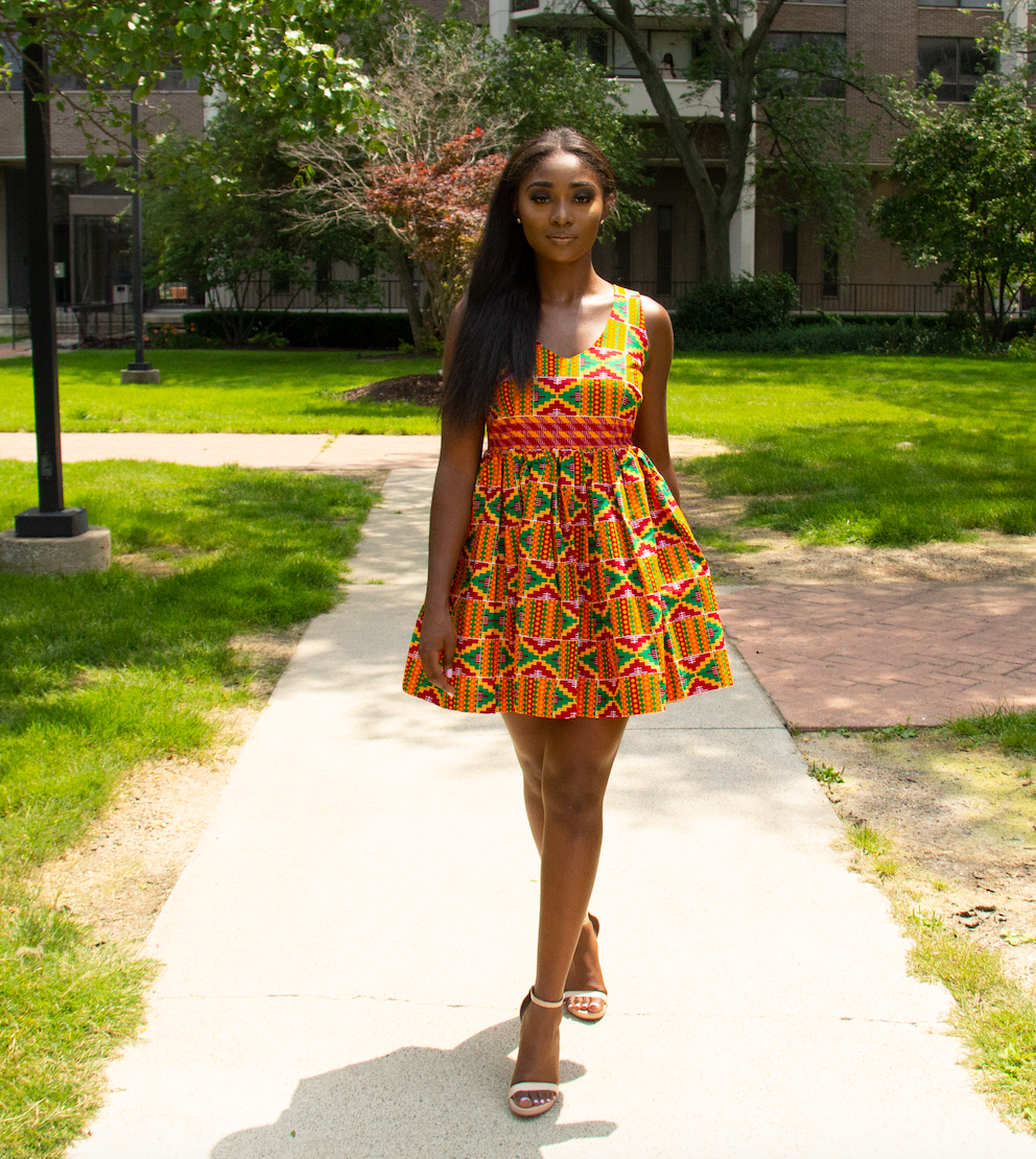 Ajo Mini African Print dress