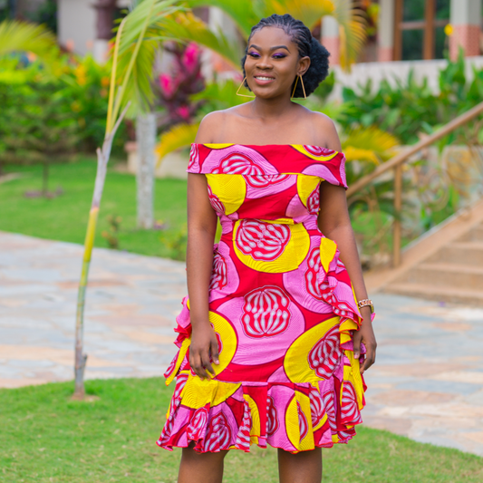 Arjana African Print Dress