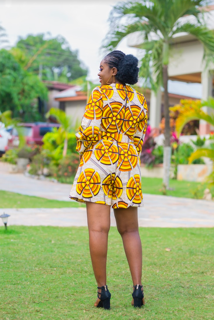 Jayde African Print Jumpsuit