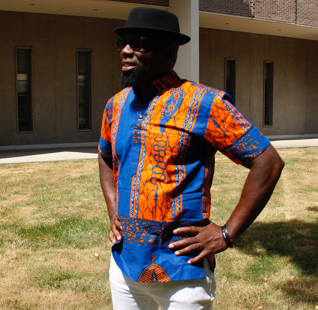 Camisa con estampado africano Kojjo