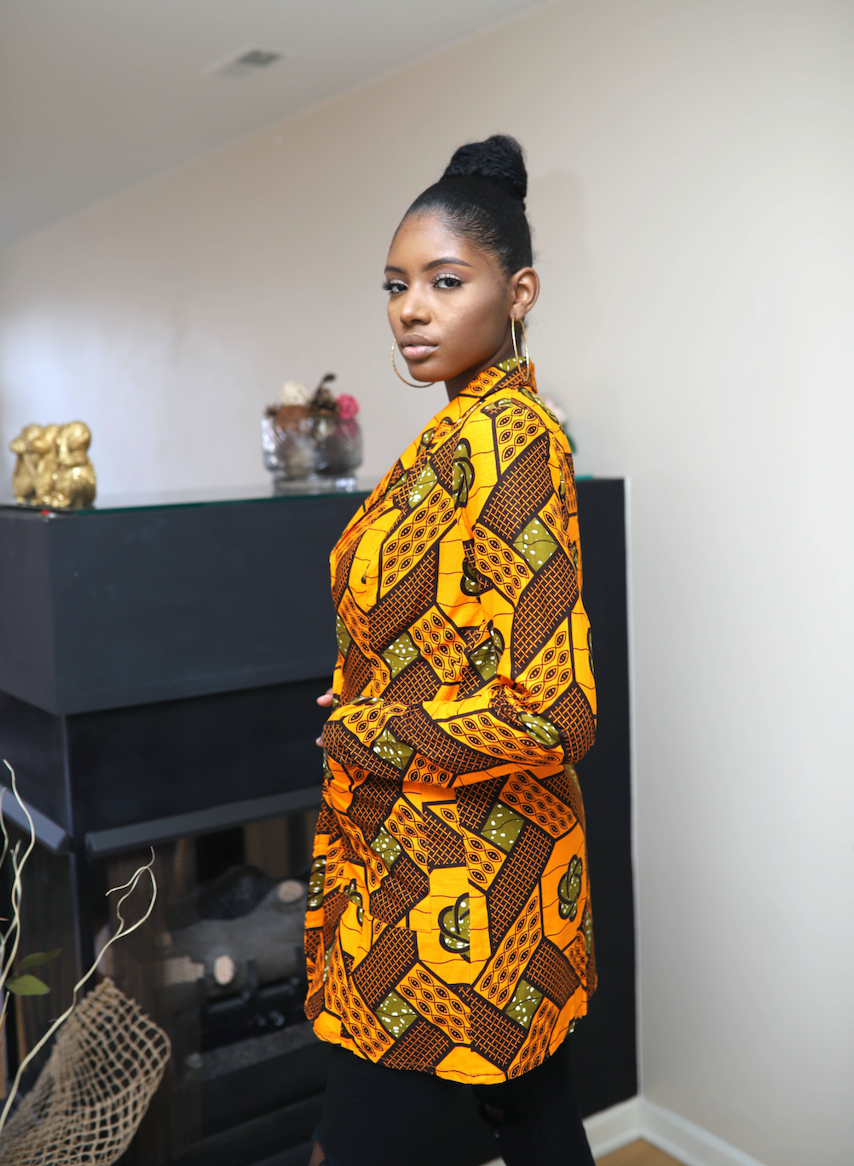 Vianney African Print blazer