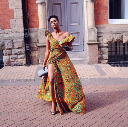 Women ready to wear african print dress